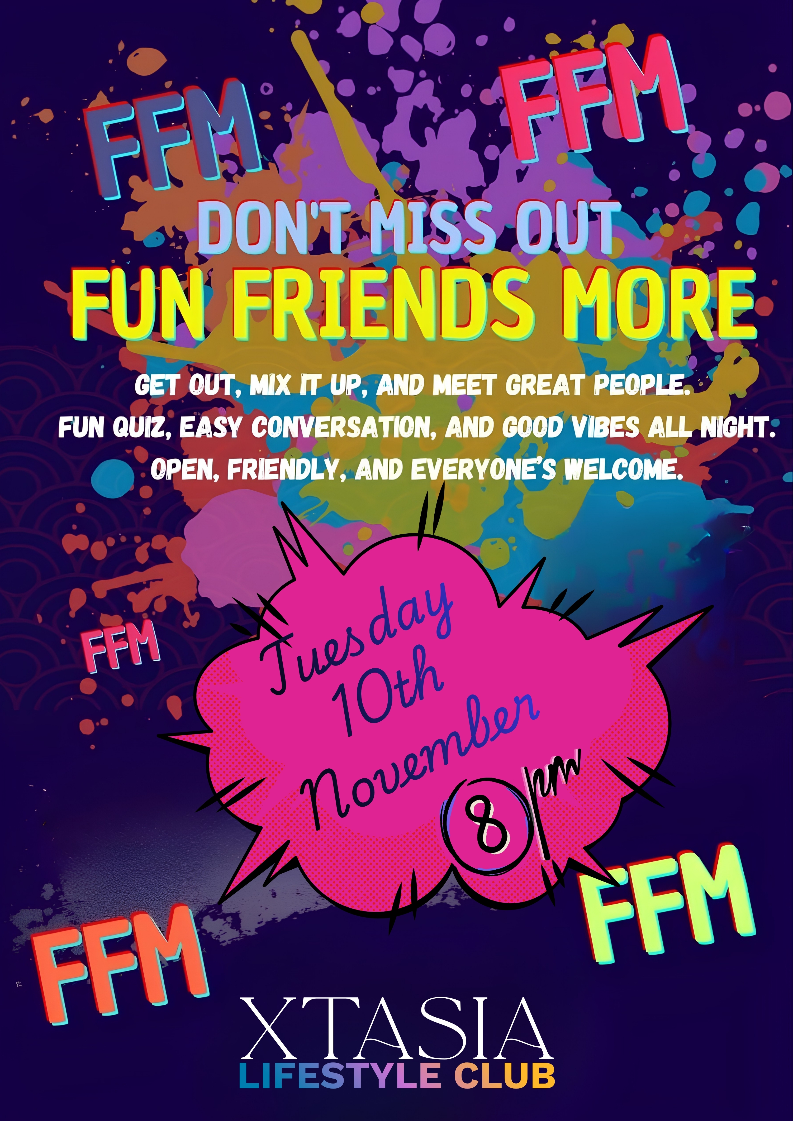 Friends, Fun and More Social poster